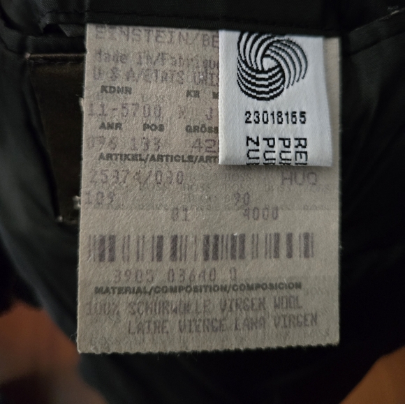 Hugo Boss Men's Black Wool Blazer Size 42R - Picture 4 of 10